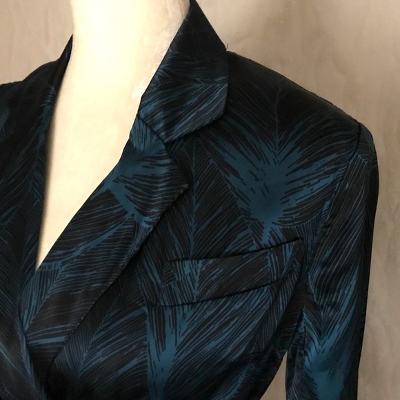 Y2K French Connection Satin Smoking Jacket | Size 6 - Picture 6 of 15